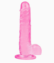 Load image into Gallery viewer, Pink Jelly Dong w/ suction cup