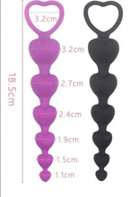 Load image into Gallery viewer, Gossip Heart On A String Silicone Anal Beads