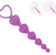 Load image into Gallery viewer, Gossip Heart On A String Silicone Anal Beads
