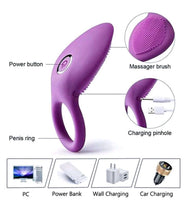 Load image into Gallery viewer, Rechargeable Vibrating Cock Brush For Men
