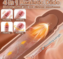 Load image into Gallery viewer, 360° Realistic Dildo Vibrator w/ Remote