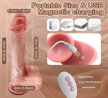 Load image into Gallery viewer, 360° Realistic Dildo Vibrator w/ Remote