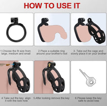 Load image into Gallery viewer, Chastity Cage with Belt