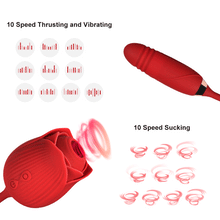 Charger l'image dans la galerie, Thrusting Rose Dildo