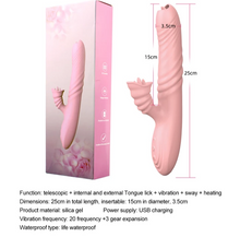 Charger l'image dans la galerie, Intelligent Heating Clitoris Stimulator Tongue Sucking Vibrator