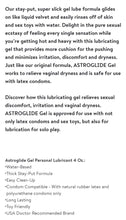 Load image into Gallery viewer, Astroglide Gel, Water-Based Lubricant 4oz