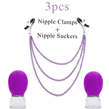 Load image into Gallery viewer, 3pcs/Set Nipple Clamps, Nipple Suckers
