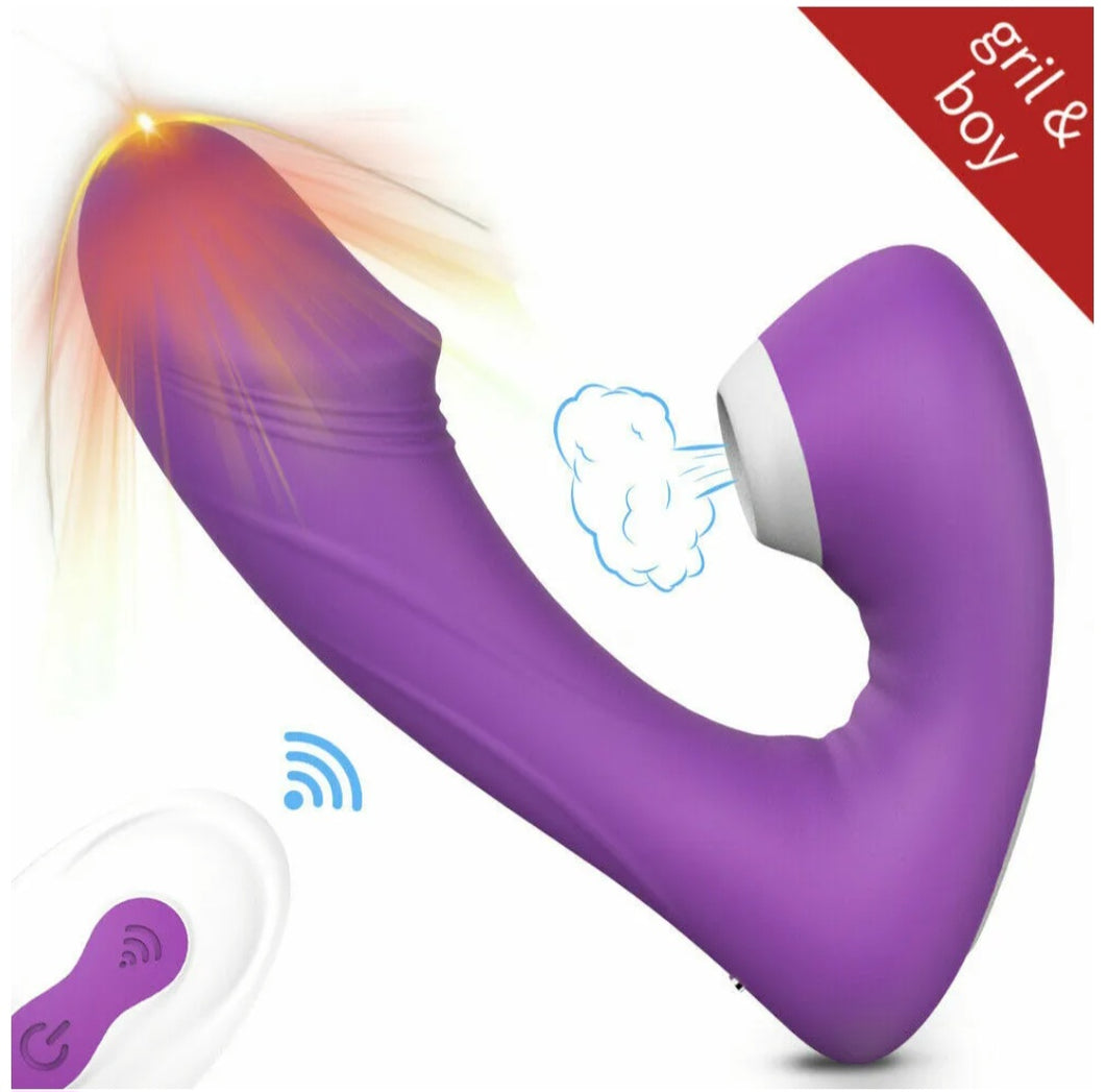 Double Dose Sucking Vibrator