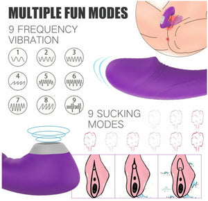 Double Dose Sucking Vibrator