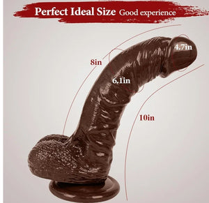 Realistic Dong Suction cup w/ Vein & Balls
