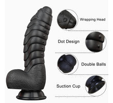Load image into Gallery viewer, 7 inch Realistic Thick Nubbed Dildo
