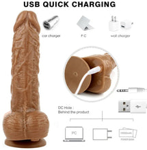 Load image into Gallery viewer, 360° Realistic Dildo Vibrator w/ Remote
