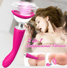 Load image into Gallery viewer, 2-N-1 G Spot Suction Vibrator
