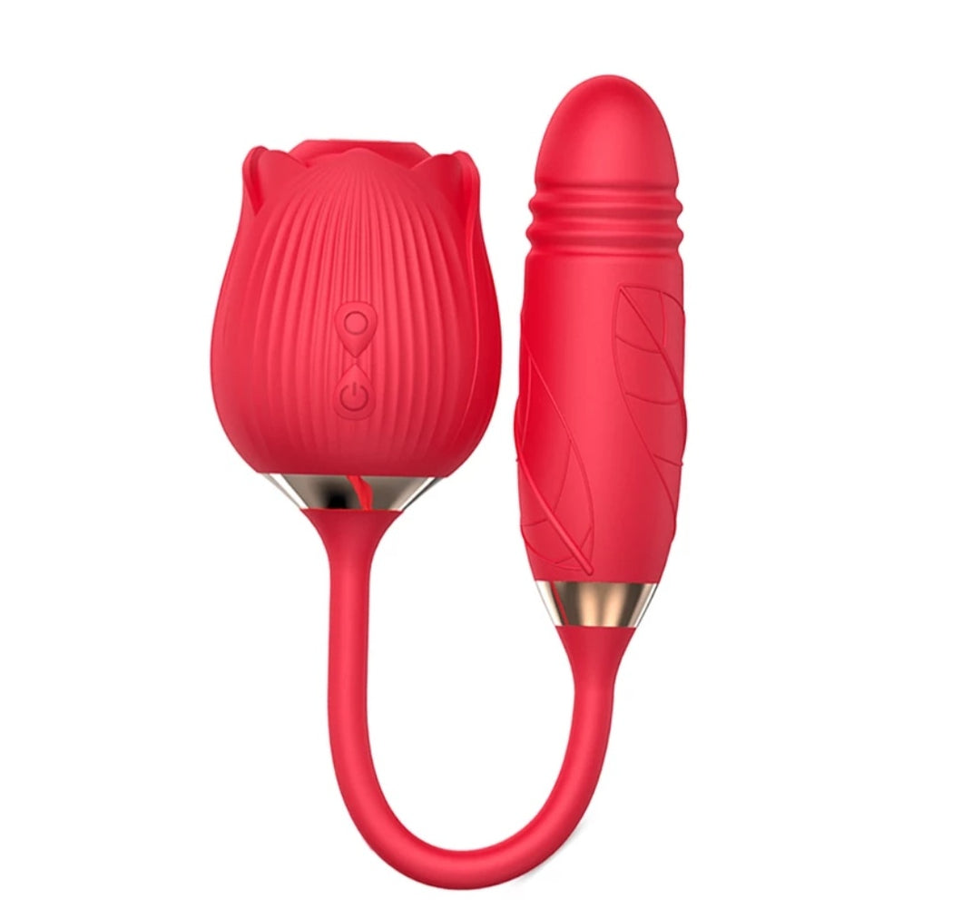 Thrusting Rose Dildo